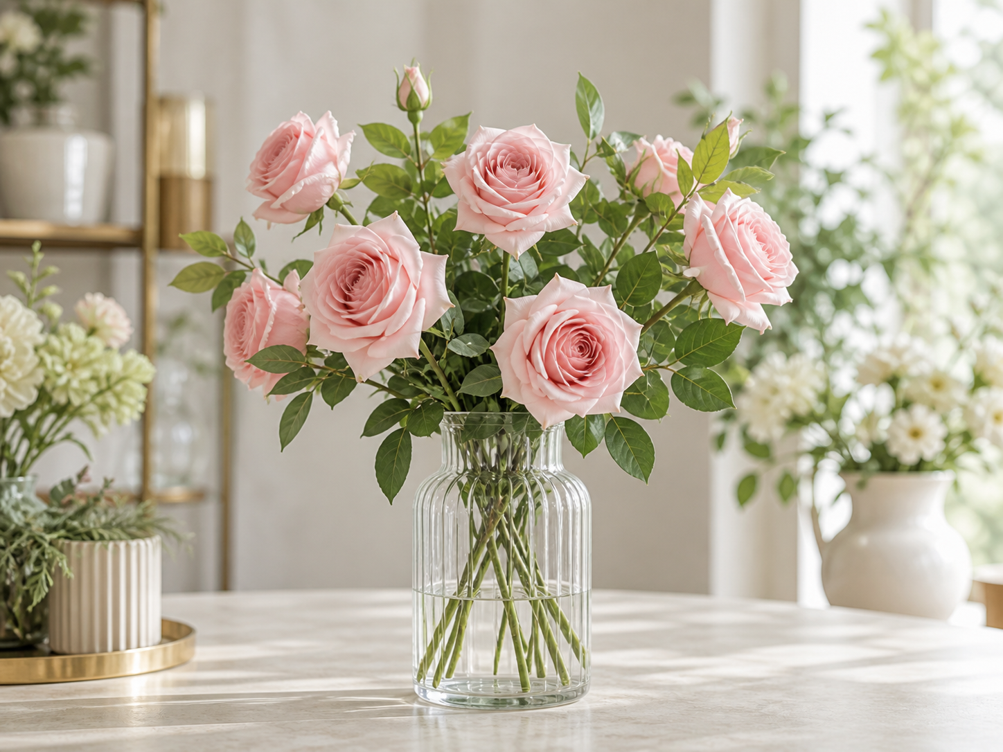 Artificial rose detail